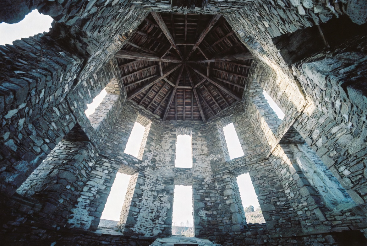 The octagonal Governor's House at the centre of the former panopticon plan.